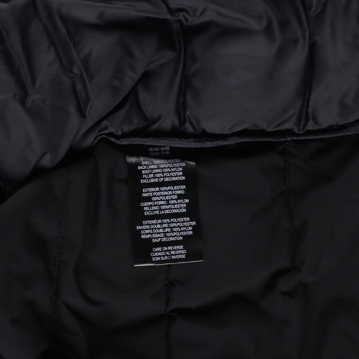 DKNY Men's Padded Puffer Jacket, Size M polyester navy blue type Vintage Second Hand