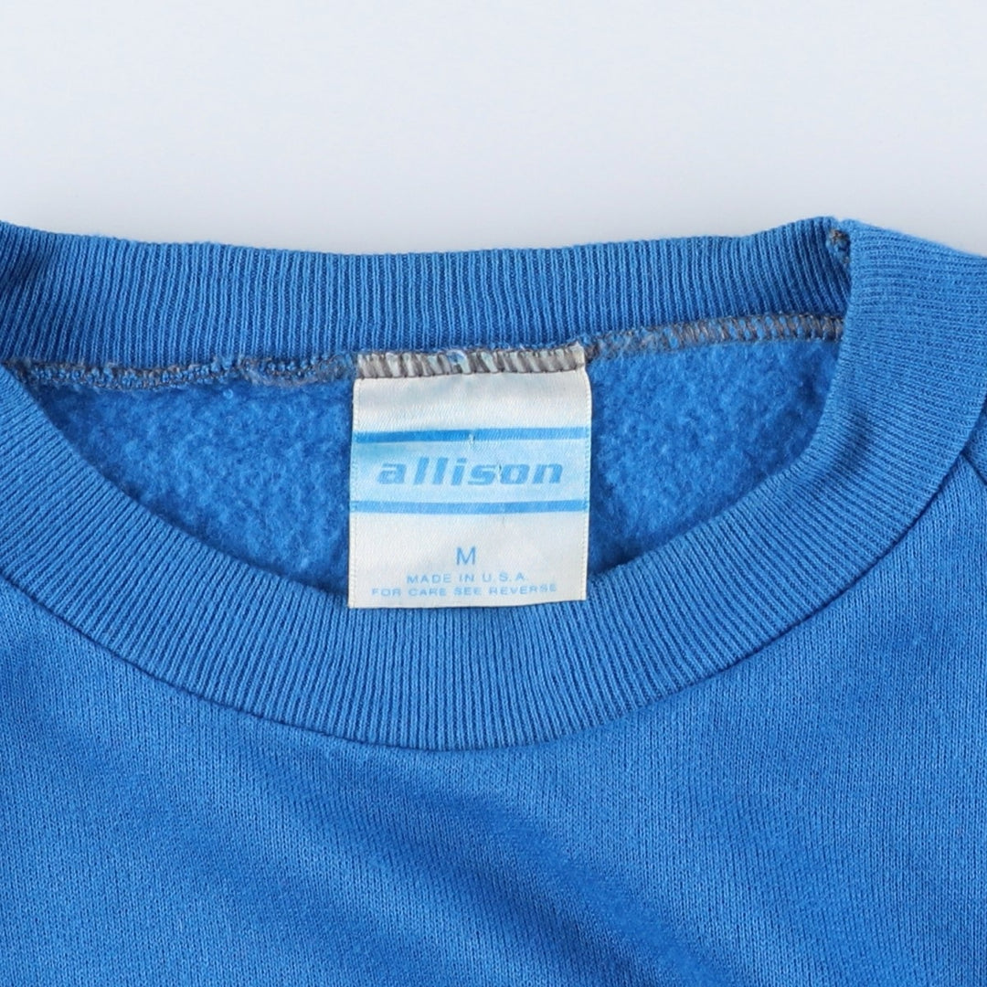 Vintage 1980'S Allison Mickey Mouse large print character sweatshirt, size M, women's acrylic blue type Vintage Second Hand