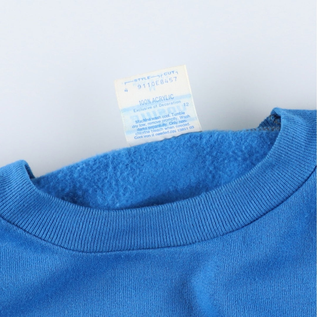 Vintage 1980'S Allison Mickey Mouse large print character sweatshirt, size M, women's acrylic blue type Vintage Second Hand