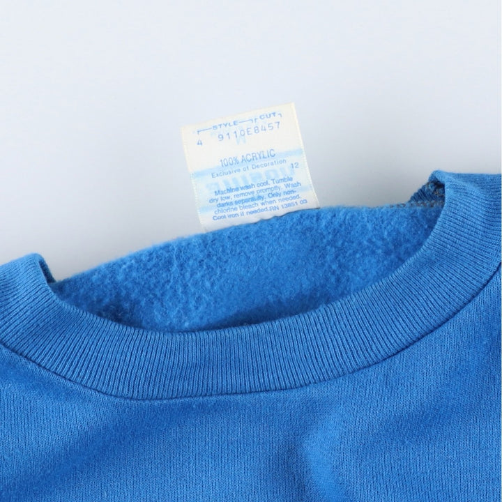 Vintage 1980'S Allison Mickey Mouse large print character sweatshirt, size M, women's acrylic blue type Vintage Second Hand