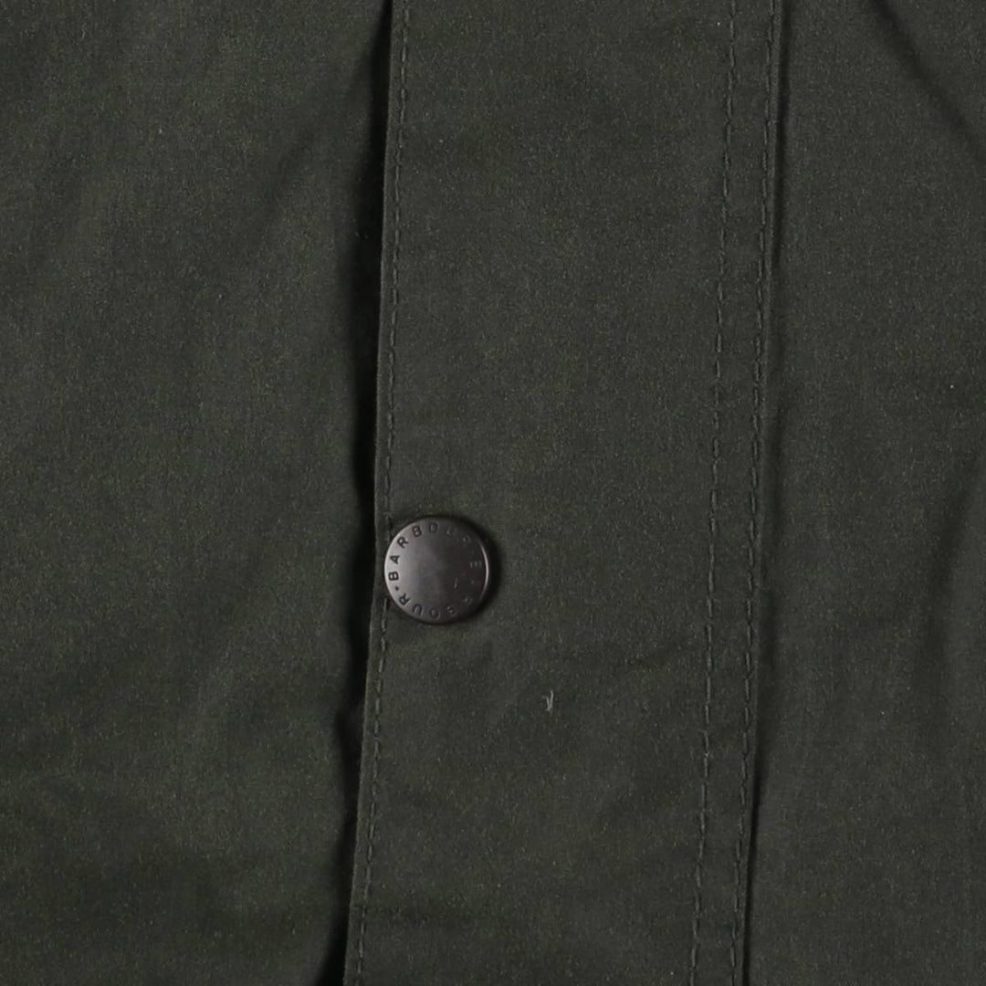 2000'S - Barbour Westmorland Padded 3-Warrant Waxed Cotton Oiled Vest, Made in the UK, Men's XL cotton Khaki type Vintage Second Hand