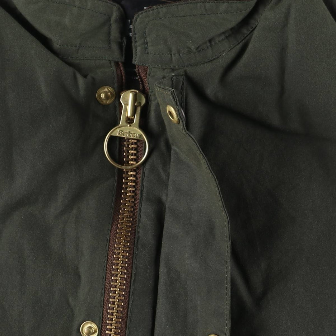 2000'S - Barbour Westmorland Padded 3-Warrant Waxed Cotton Oiled Vest, Made in the UK, Men's XL cotton Khaki type Vintage Second Hand