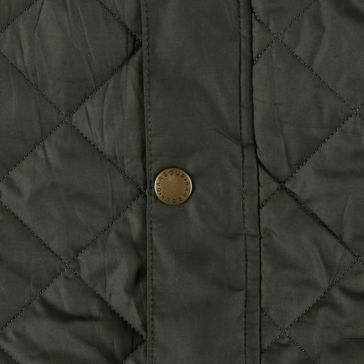 2000s~ Barbour LOWERDALE 3 Warrant Quilted Vest, Men's XL polyester Khaki type Vintage Second Hand