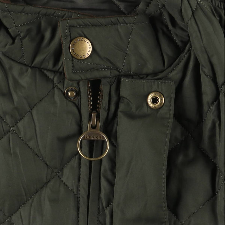 2000s~ Barbour LOWERDALE 3 Warrant Quilted Vest, Men's XL polyester Khaki type Vintage Second Hand