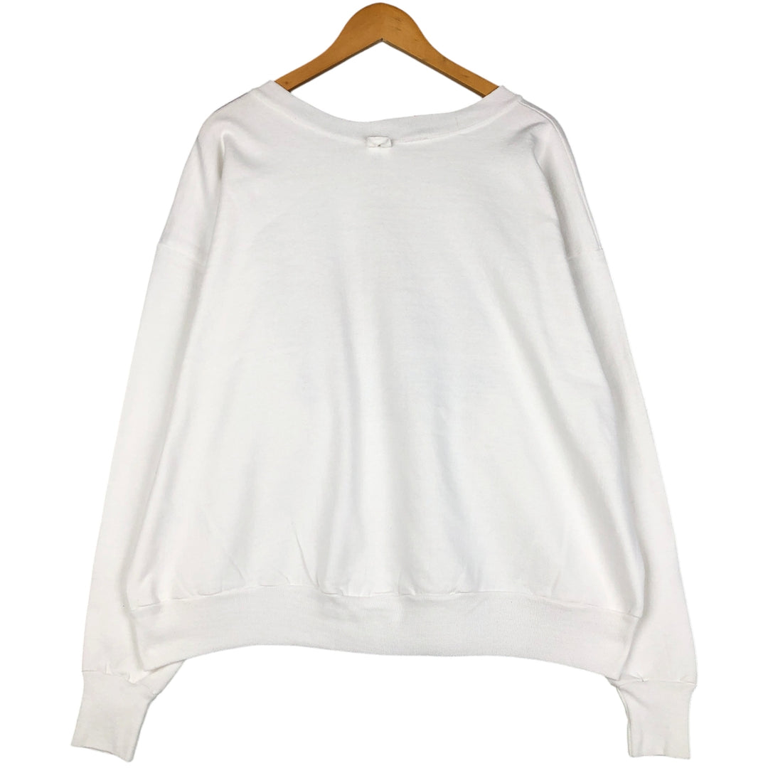 Vintage 80s-90'S MEDALLION Wizard of Oz character sweatshirt, made in the USA, size XXL, men's cotton white type Vintage Second Hand