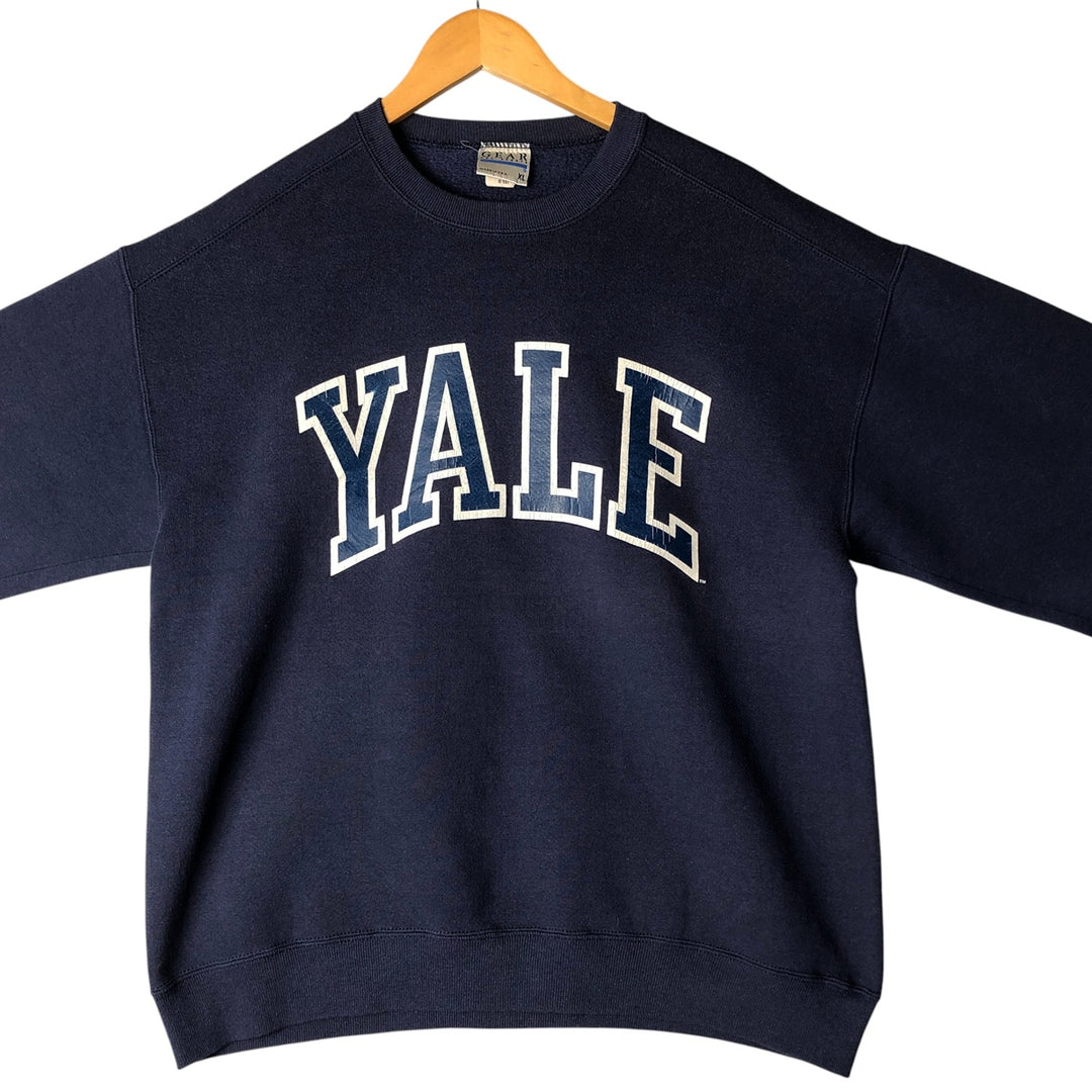 Vintage 90'S GEAR FOR SPORTS YALE University College Sweatshirt, Made in USA, Men's Size XL cotton navy blue type Vintage Second Hand