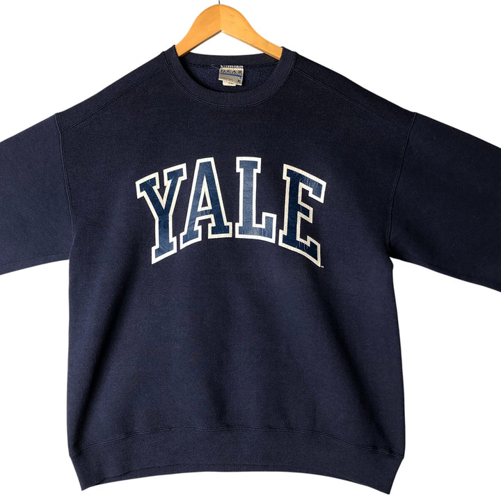 Vintage 90'S GEAR FOR SPORTS YALE University College Sweatshirt, Made in USA, Men's Size XL cotton navy blue type Vintage Second Hand
