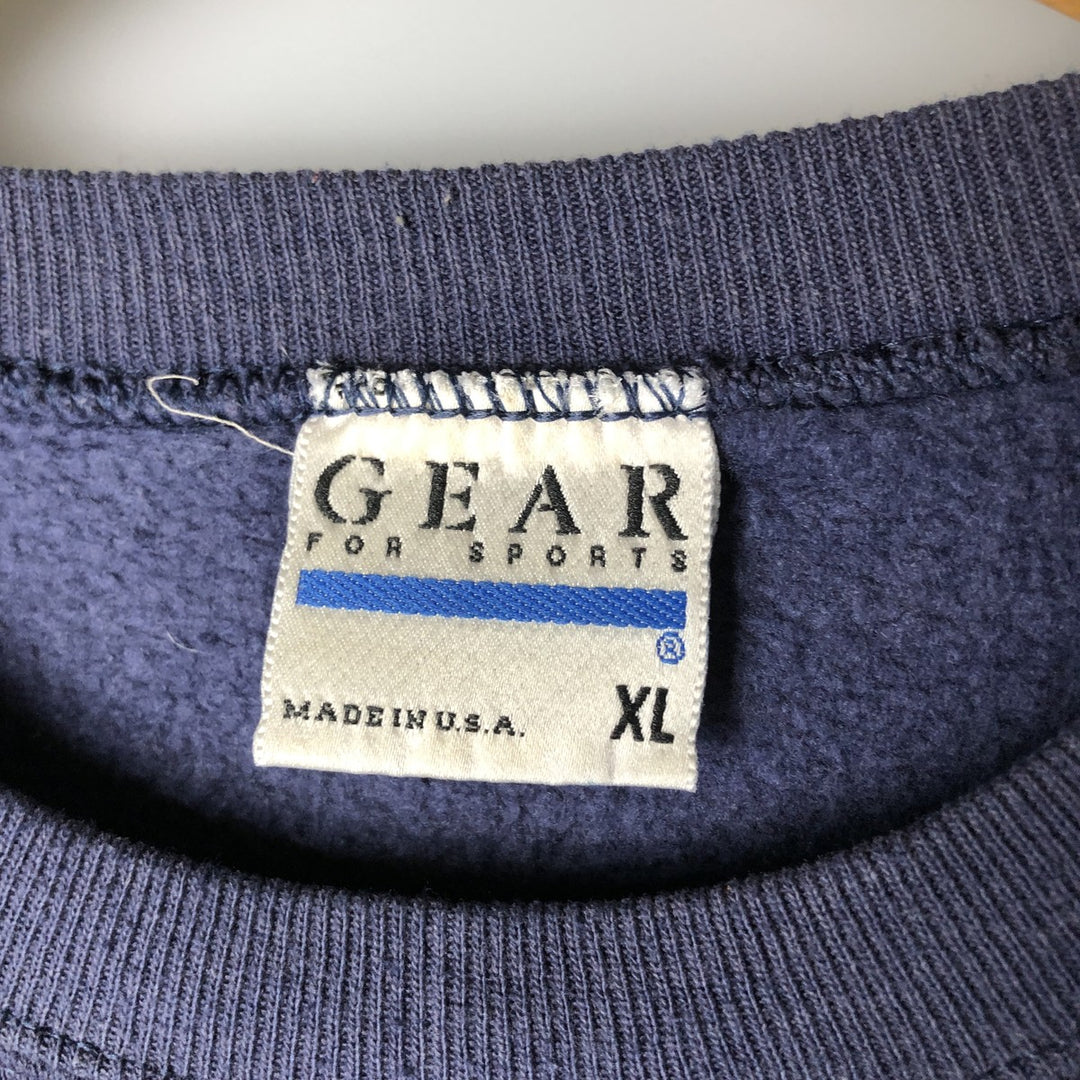 Vintage 90'S GEAR FOR SPORTS YALE University College Sweatshirt, Made in USA, Men's Size XL cotton navy blue type Vintage Second Hand