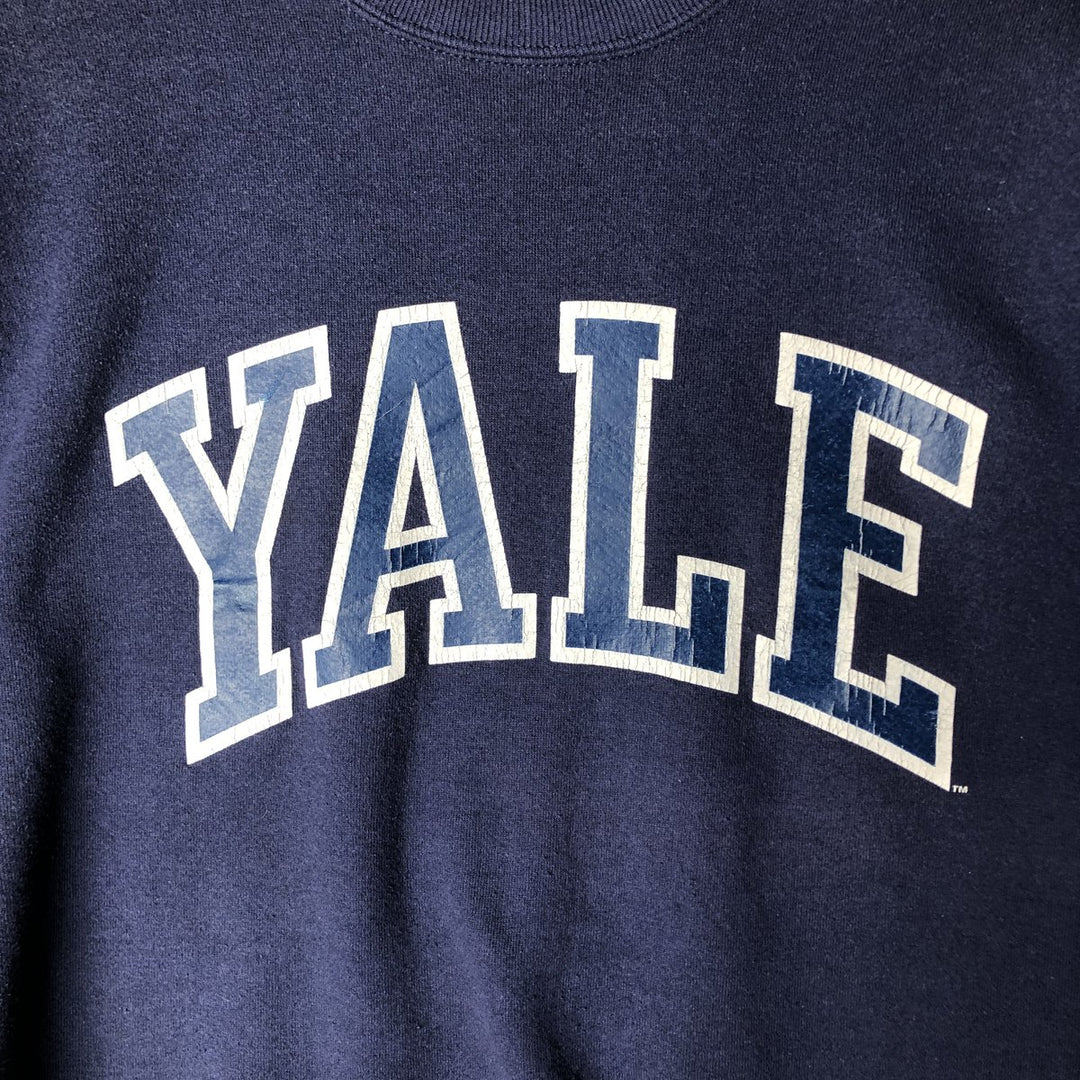 Vintage 90'S GEAR FOR SPORTS YALE University College Sweatshirt, Made in USA, Men's Size XL cotton navy blue type Vintage Second Hand