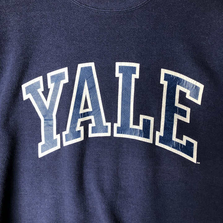 Vintage 90'S GEAR FOR SPORTS YALE University College Sweatshirt, Made in USA, Men's Size XL cotton navy blue type Vintage Second Hand