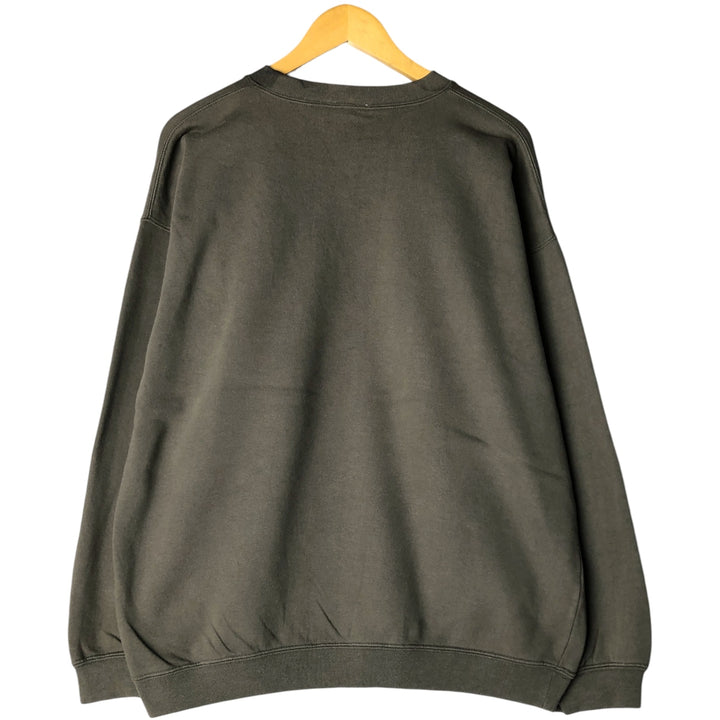 BIG DOGS logo sweatshirt, men's size L cotton Khaki type Vintage Second Hand