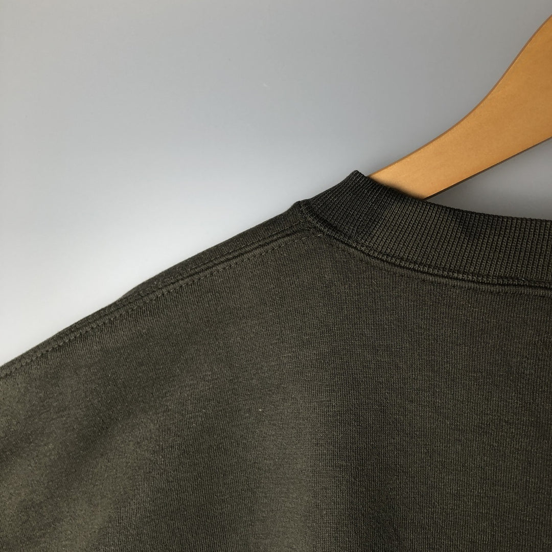 BIG DOGS logo sweatshirt, men's size L cotton Khaki type Vintage Second Hand