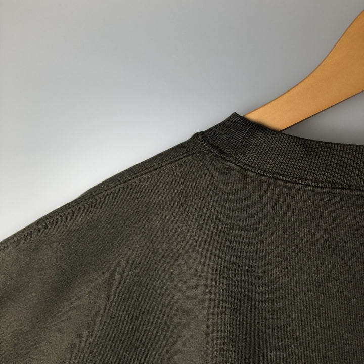 BIG DOGS logo sweatshirt, men's size L cotton Khaki type Vintage Second Hand