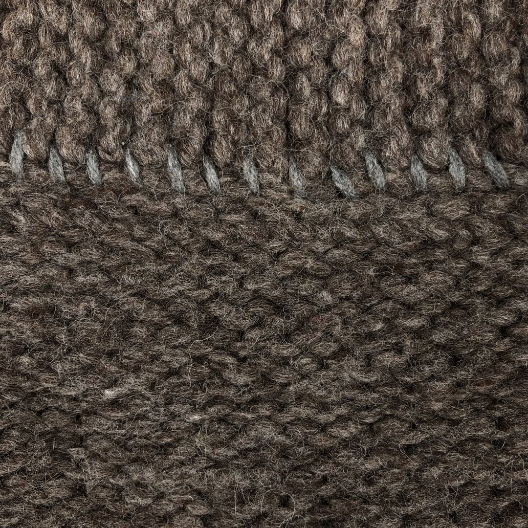 Fair Isle Pattern Cowichan Sweater, Men's XL unclear brown type Vintage Second Hand