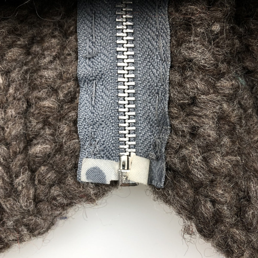 Fair Isle Pattern Cowichan Sweater, Men's XL unclear brown type Vintage Second Hand