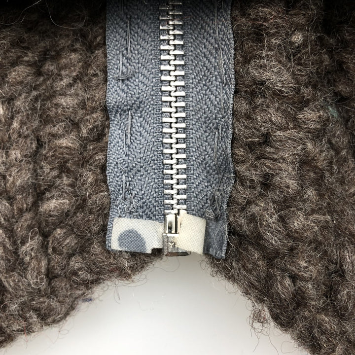 Fair Isle Pattern Cowichan Sweater, Men's XL unclear brown type Vintage Second Hand