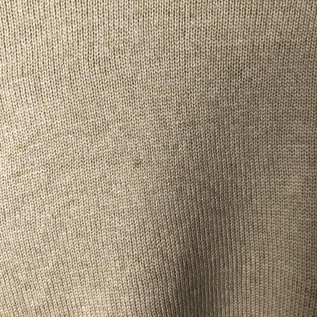 Vintage 1980'S Lacoste acrylic and wool knit sweater, Made in Spain, Size 5 (Men's L). wool ivory Vintage Second Hand