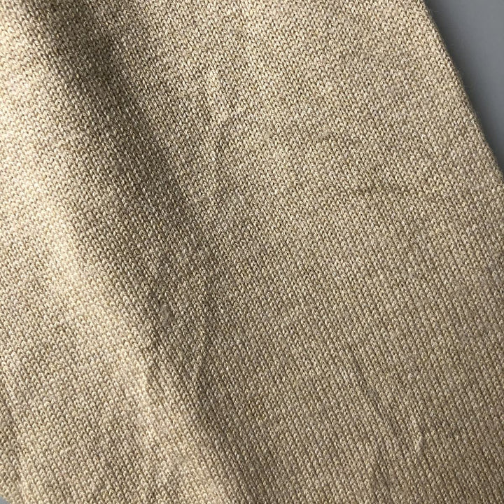 Vintage 1980'S Lacoste acrylic and wool knit sweater, Made in Spain, Size 5 (Men's L). wool ivory Vintage Second Hand