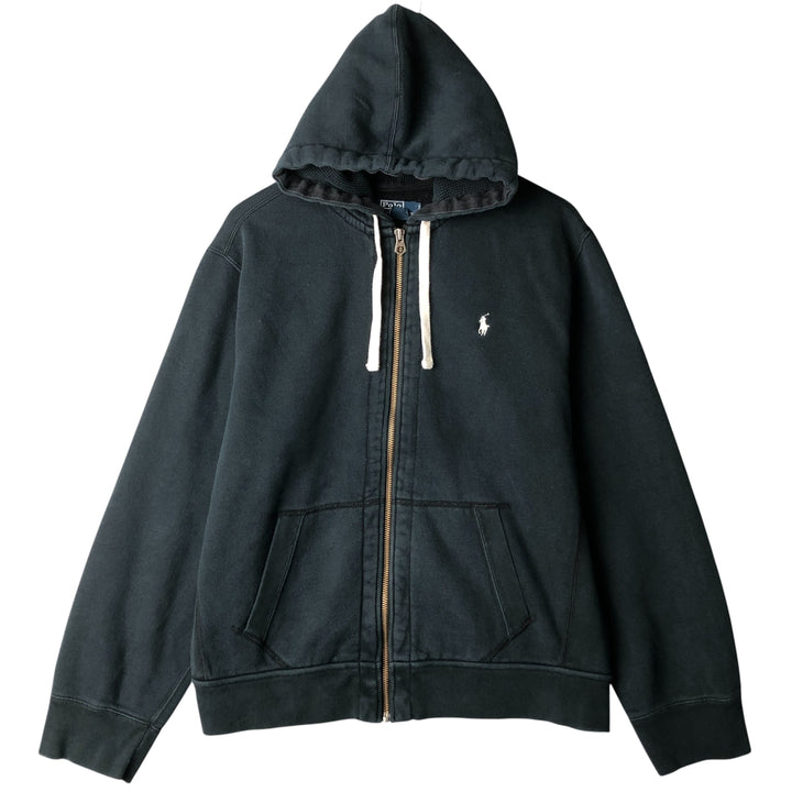 Ralph Lauren POLO by Ralph Lauren Sweat Full Zip Hoodie Men's XL cotton Charcoal Vintage Second Hand