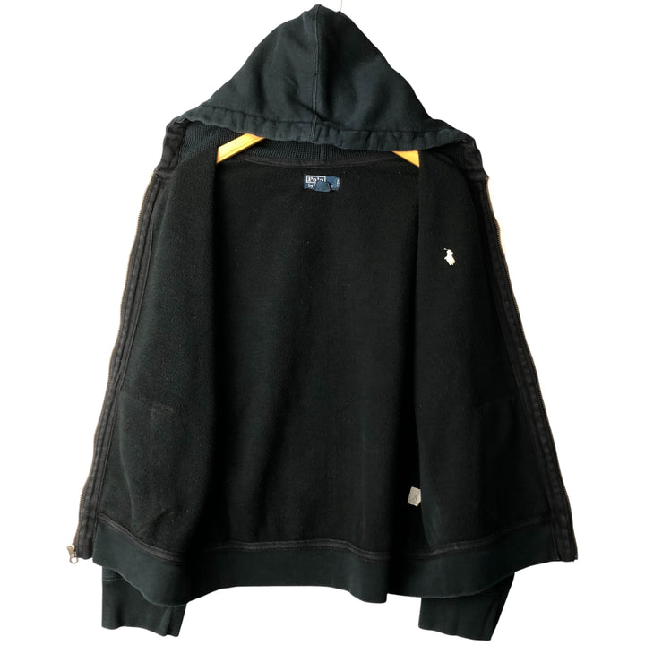 Ralph Lauren POLO by Ralph Lauren Sweat Full Zip Hoodie Men's XL cotton Charcoal Vintage Second Hand