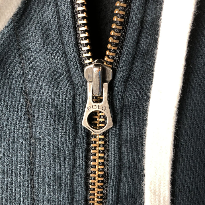 Ralph Lauren POLO by Ralph Lauren Sweat Full Zip Hoodie Men's XL cotton Charcoal Vintage Second Hand