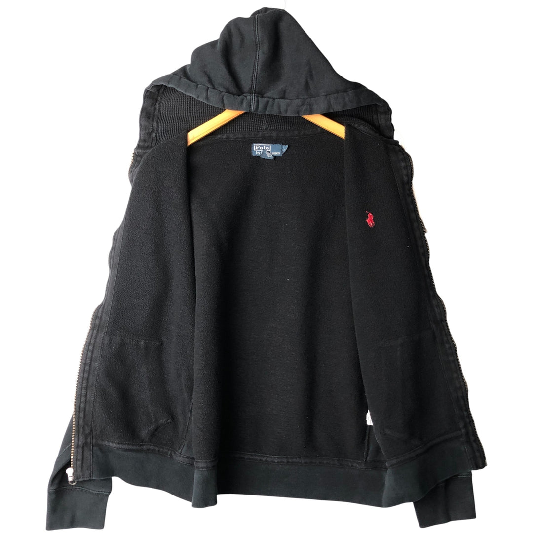 Ralph Lauren POLO by Ralph Lauren Sweat Full Zip Hoodie Men's L size cotton Charcoal Vintage Second Hand