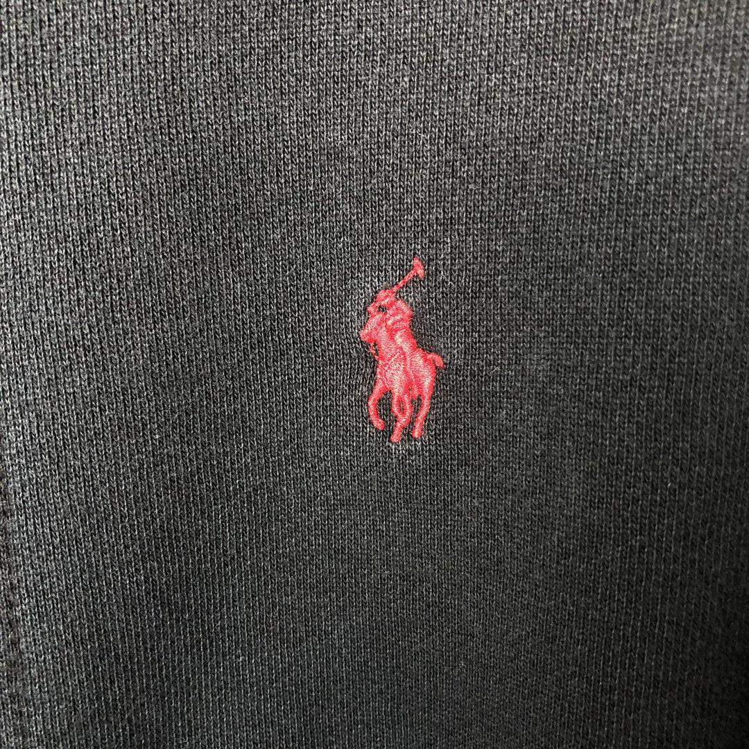 Ralph Lauren POLO by Ralph Lauren Sweat Full Zip Hoodie Men's L size cotton Charcoal Vintage Second Hand