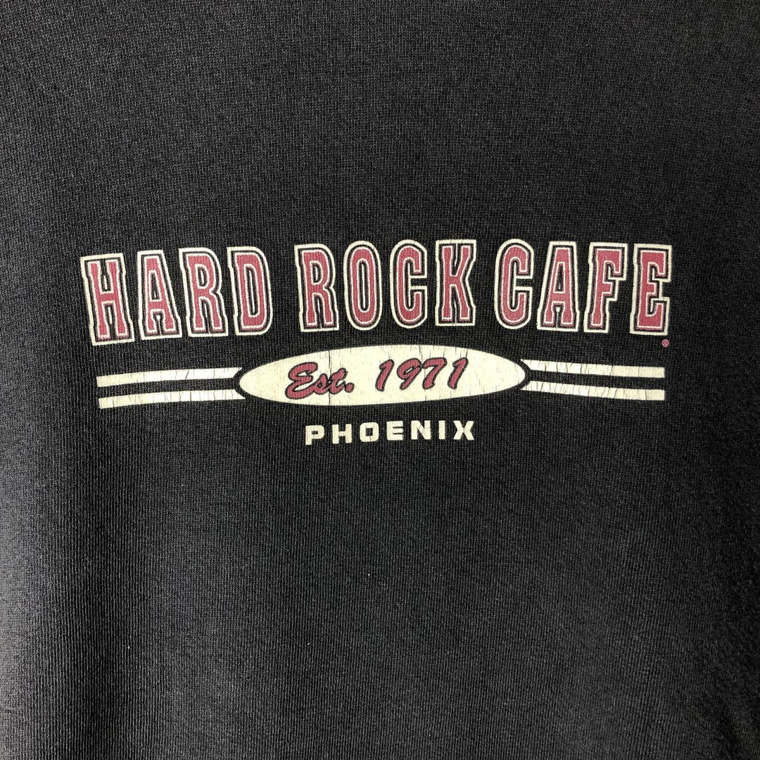 HARD ROCK CAFE Advertising Pullover Hoodie, Men's XXL cotton Charcoal Vintage Second Hand