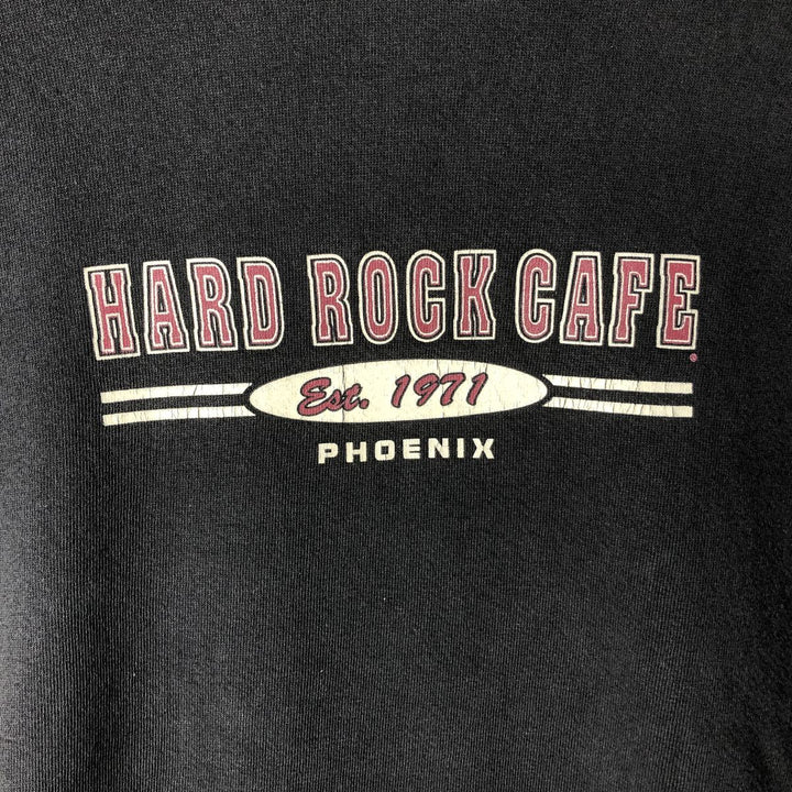 HARD ROCK CAFE Advertising Pullover Hoodie, Men's XXL cotton Charcoal Vintage Second Hand