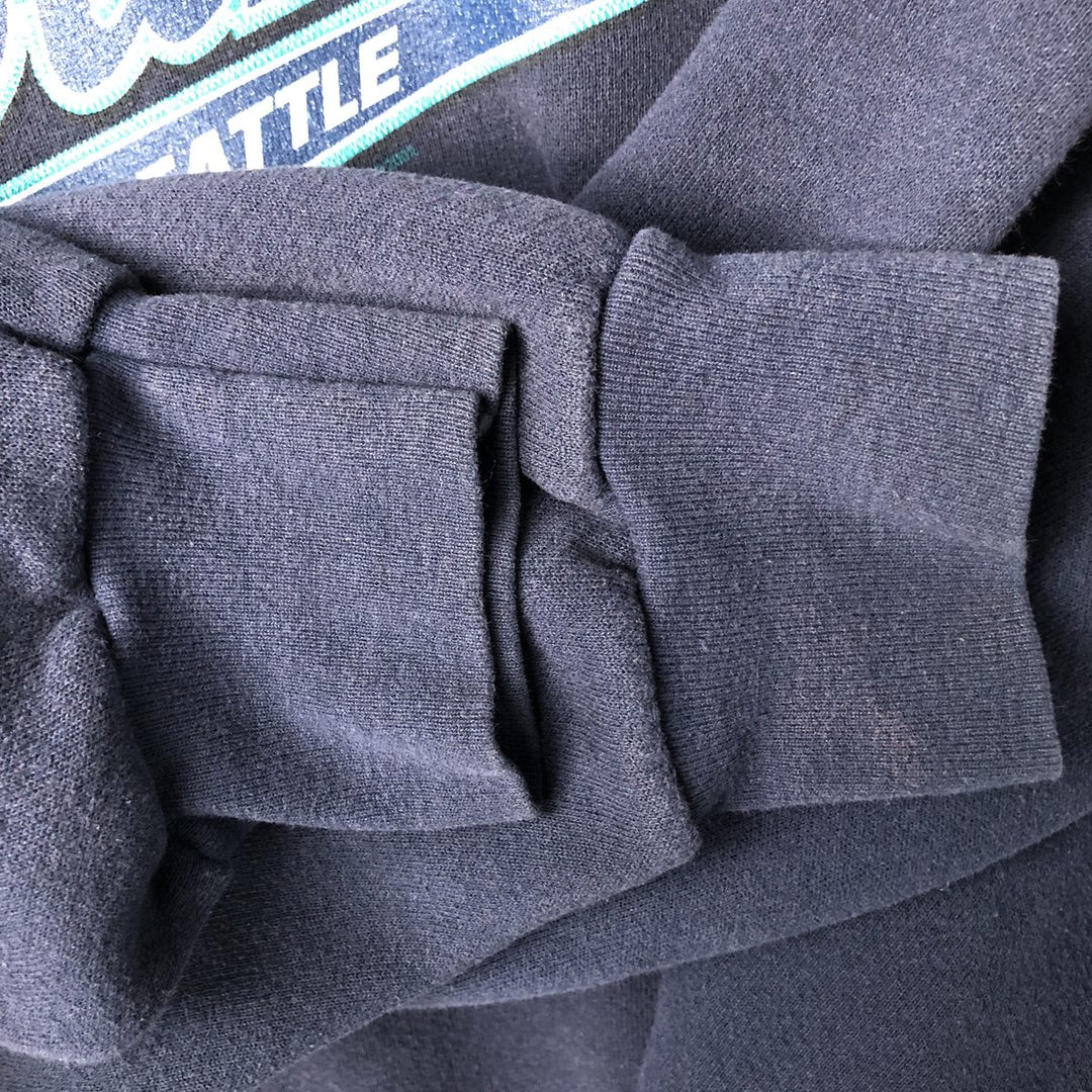 Lee SPORT MLB SEATTLE MARINERS Seattle Mariners Pullover Hoodie, Men's Size L unclear navy blue type Vintage Second Hand