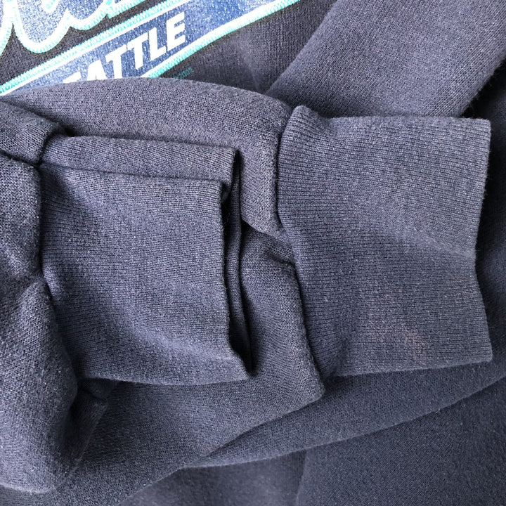 Lee SPORT MLB SEATTLE MARINERS Seattle Mariners Pullover Hoodie, Men's Size L unclear navy blue type Vintage Second Hand