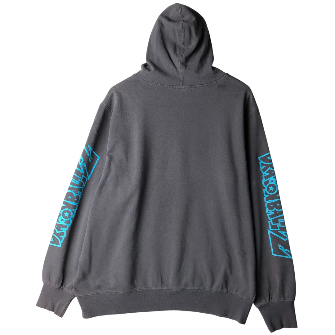 DRAGONBALL Z TOEI ANIMATION SON GOKU Anime Sweatshirt Pullover Hoodie Men's XL cotton gray type Vintage Second Hand