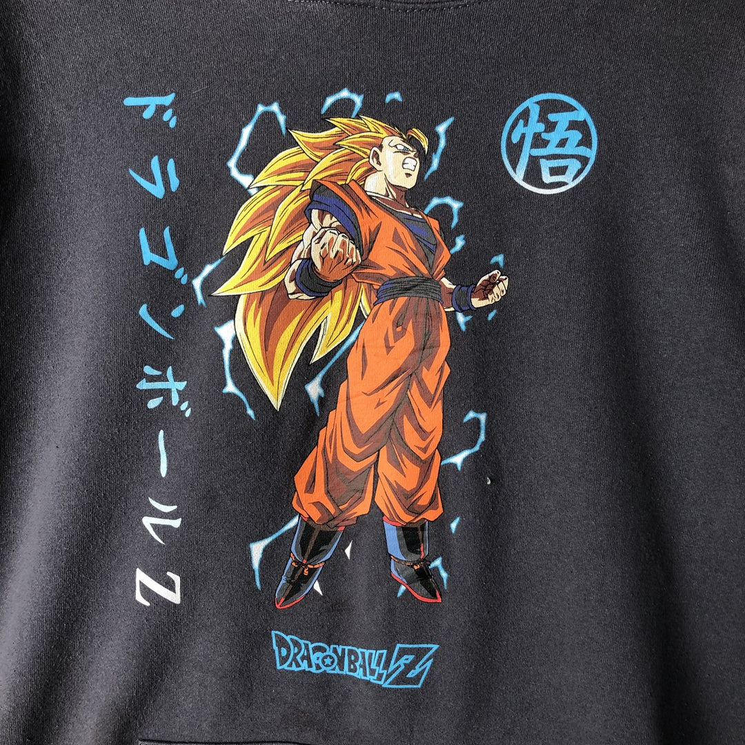 DRAGONBALL Z TOEI ANIMATION SON GOKU Anime Sweatshirt Pullover Hoodie Men's XL cotton gray type Vintage Second Hand
