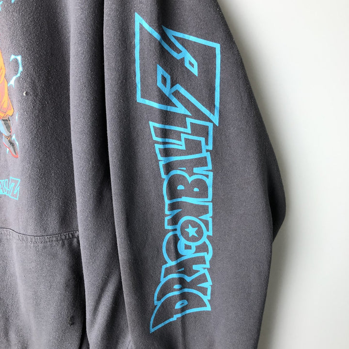 DRAGONBALL Z TOEI ANIMATION SON GOKU Anime Sweatshirt Pullover Hoodie Men's XL cotton gray type Vintage Second Hand