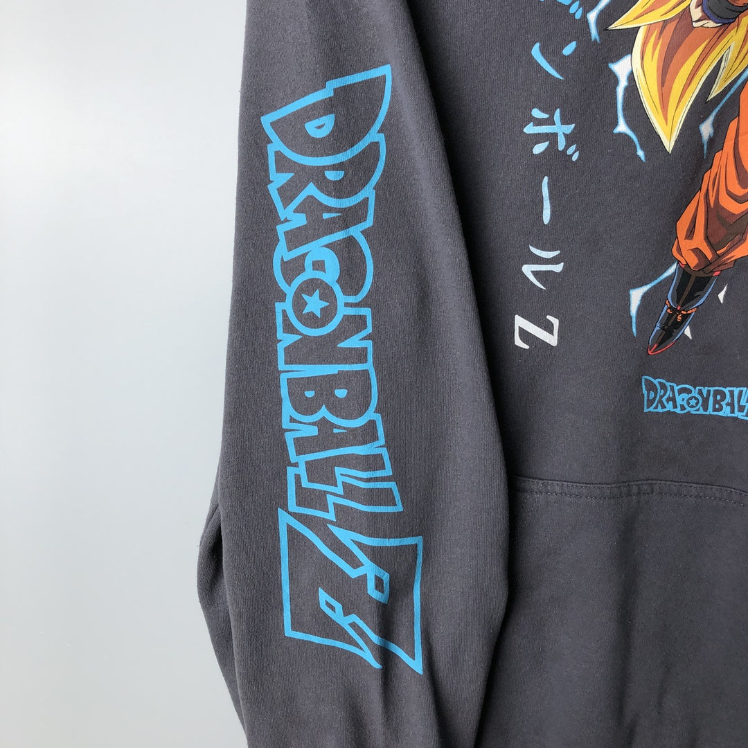 DRAGONBALL Z TOEI ANIMATION SON GOKU Anime Sweatshirt Pullover Hoodie Men's XL cotton gray type Vintage Second Hand