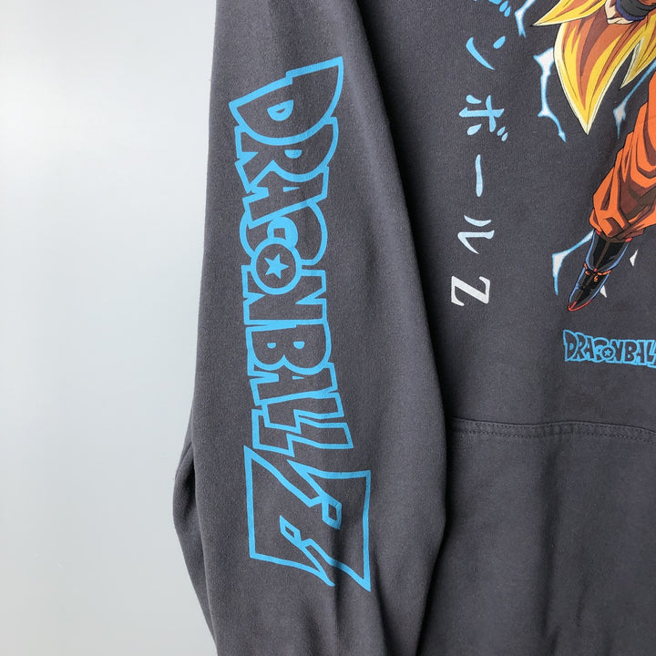 DRAGONBALL Z TOEI ANIMATION SON GOKU Anime Sweatshirt Pullover Hoodie Men's XL cotton gray type Vintage Second Hand