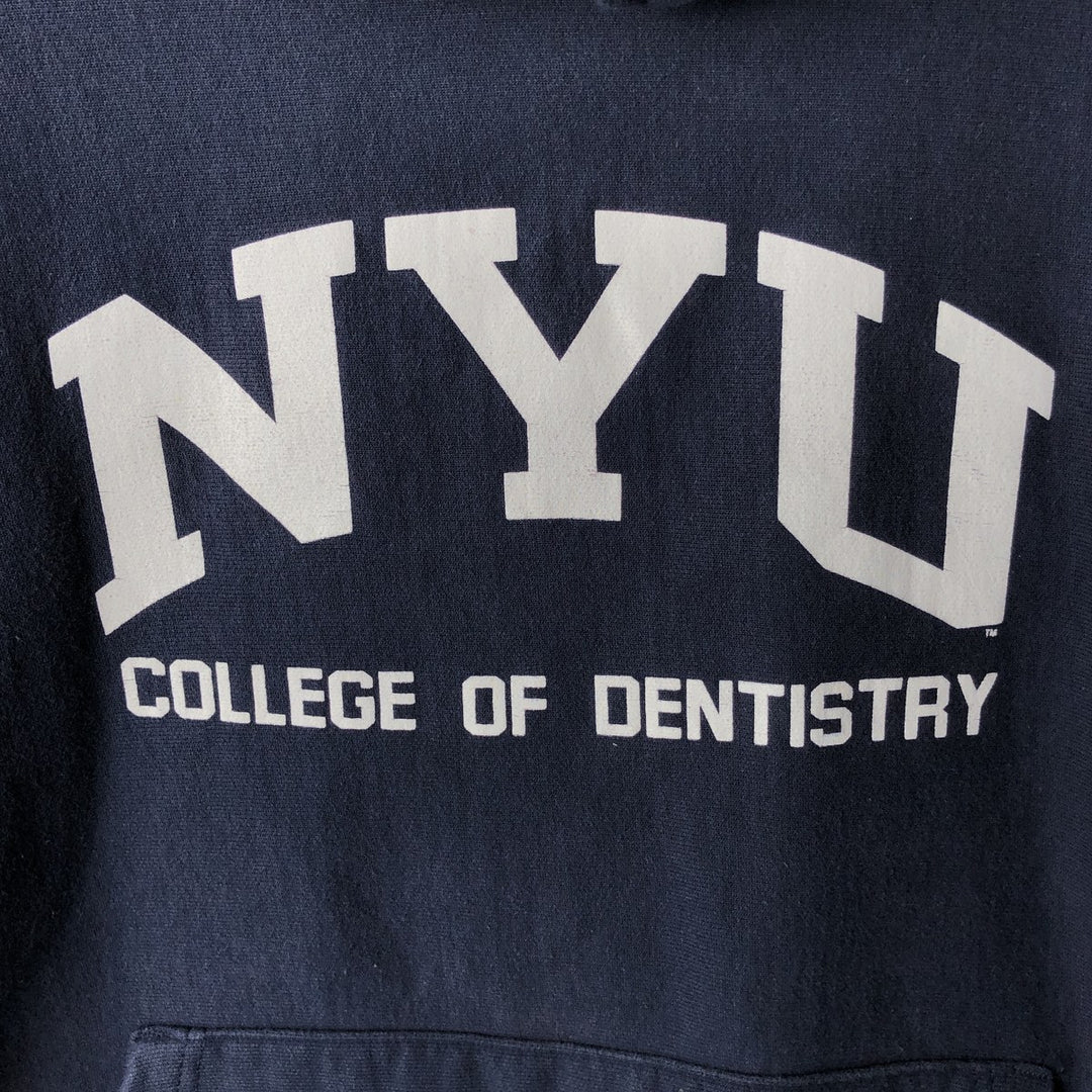 2000'S Champion Original Reverse Weave College Pullover Hoodie, Men's XXL cotton navy blue type Vintage Second Hand