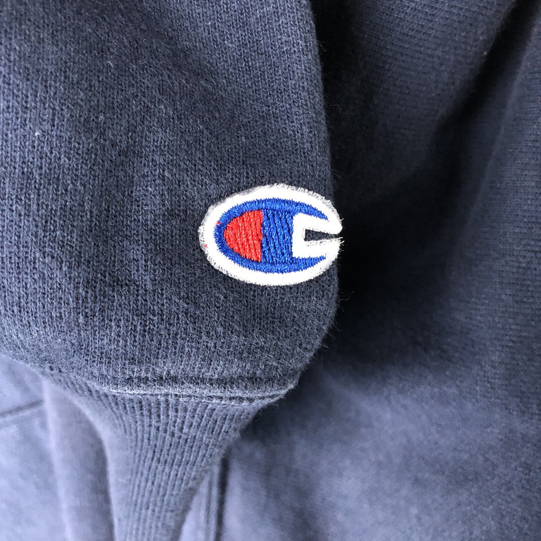2000'S Champion Original Reverse Weave College Pullover Hoodie, Men's XXL cotton navy blue type Vintage Second Hand