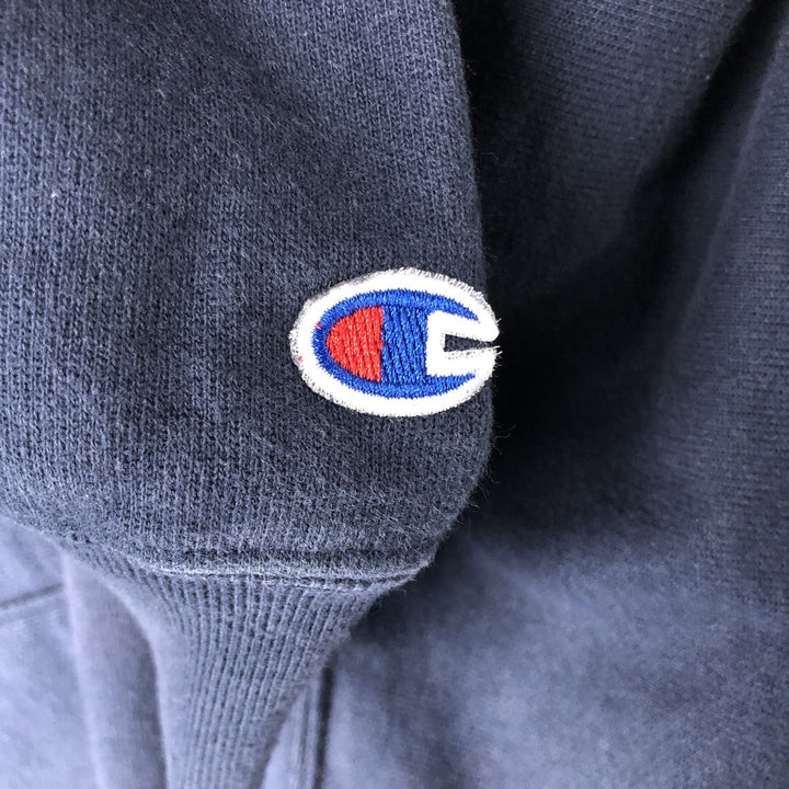 2000'S Champion Original Reverse Weave College Pullover Hoodie, Men's XXL cotton navy blue type Vintage Second Hand