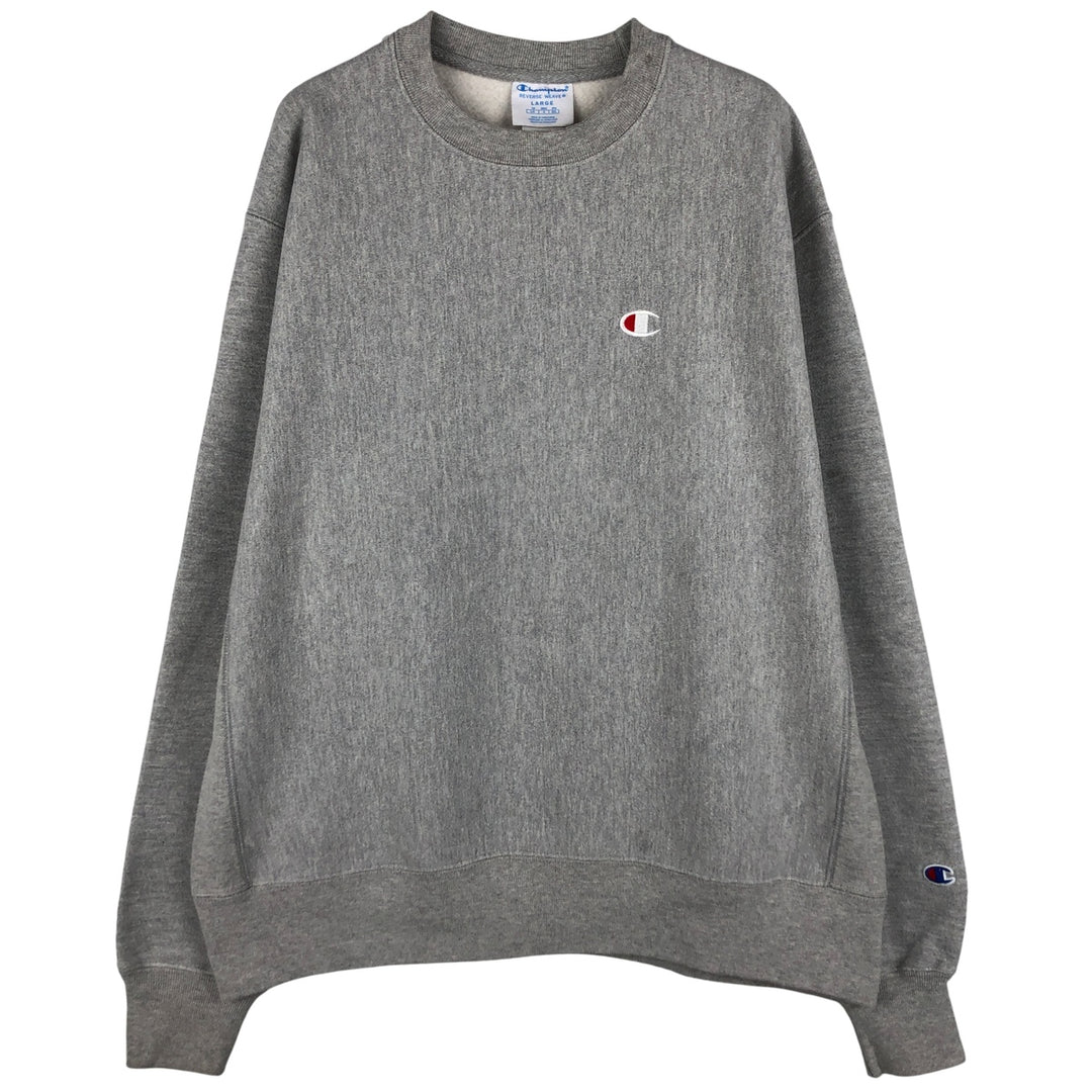 Champion REVERSE WEAVE Reverse Weave One Point Logo Sweatshirt Trainer Men's L size cotton gray type Vintage Second Hand