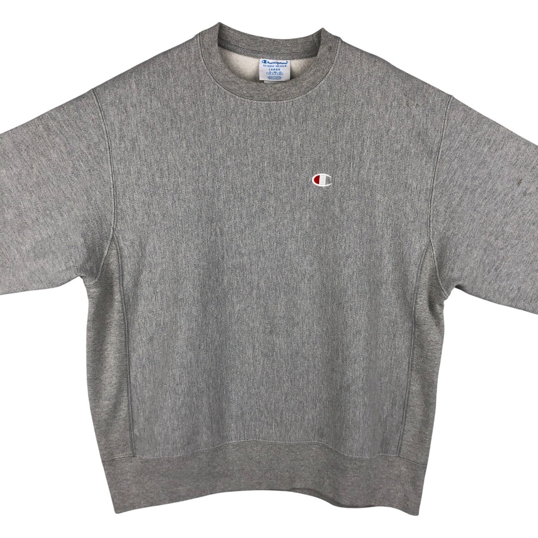 Champion REVERSE WEAVE Reverse Weave One Point Logo Sweatshirt Trainer Men's L size cotton gray type Vintage Second Hand