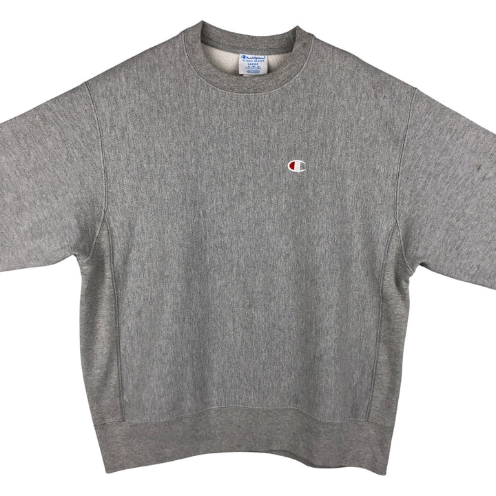 Champion REVERSE WEAVE Reverse Weave One Point Logo Sweatshirt Trainer Men's L size cotton gray type Vintage Second Hand