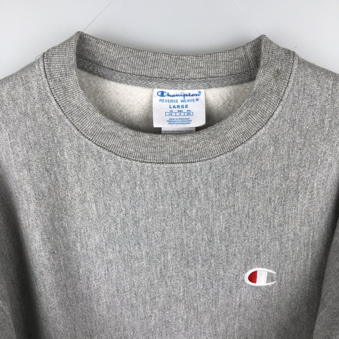 Champion REVERSE WEAVE Reverse Weave One Point Logo Sweatshirt Trainer Men's L size cotton gray type Vintage Second Hand