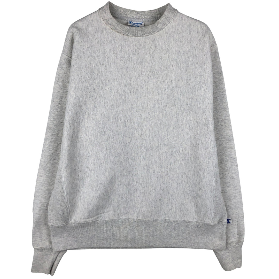 Champion Reverse Weave Reverse Weave Blank Sweatshirt, Men's Size Medium cotton white type Vintage Second Hand