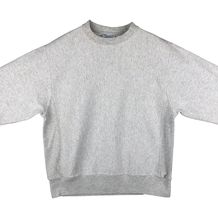 Champion Reverse Weave Reverse Weave Blank Sweatshirt, Men's Size Medium cotton white type Vintage Second Hand