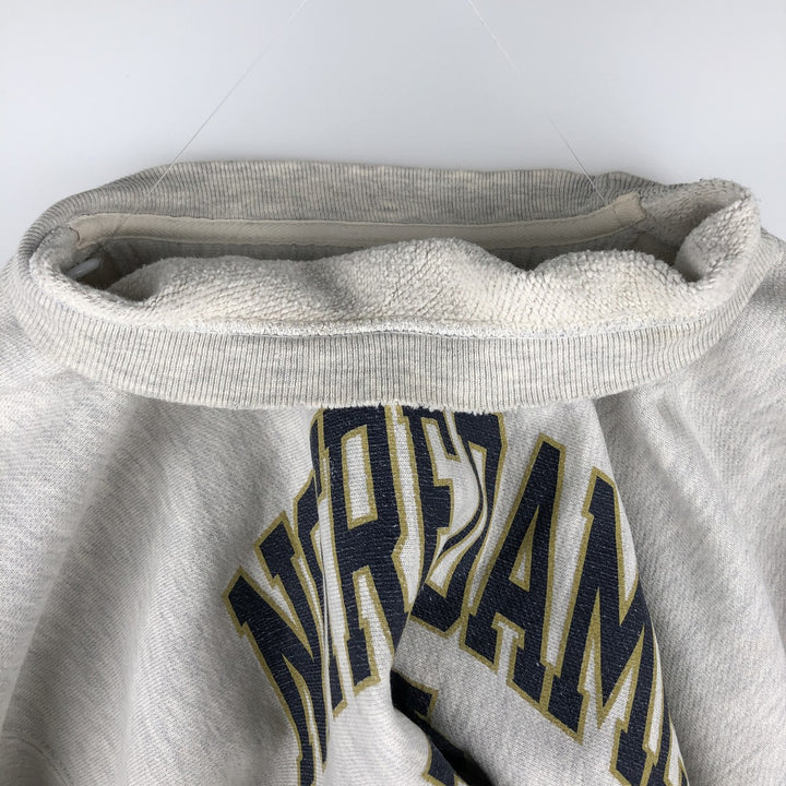 Champion Reverse Weave Notre Dame University Sweatshirt, Men's Size Large unclear gray type Vintage Second Hand