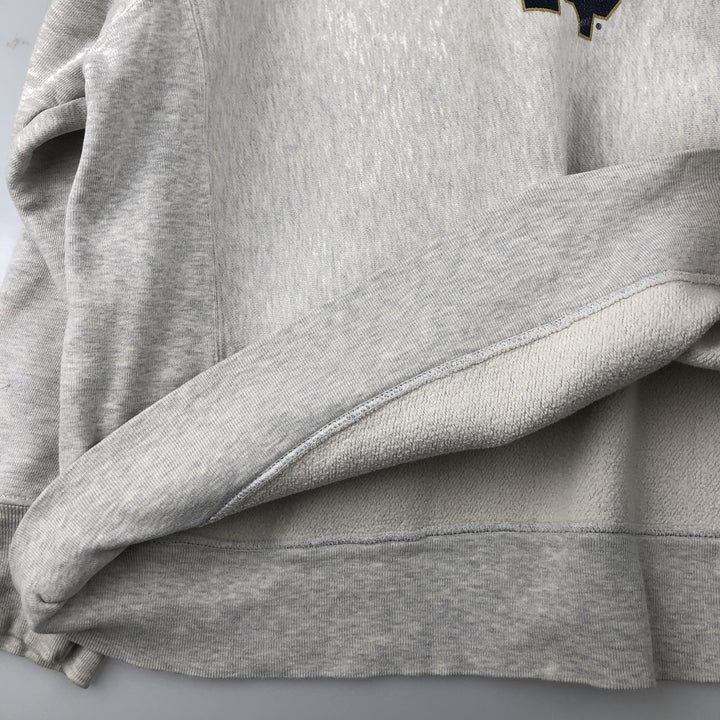 Champion Reverse Weave Notre Dame University Sweatshirt, Men's Size Large unclear gray type Vintage Second Hand