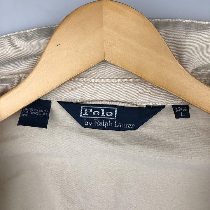 Ralph Lauren POLO by Ralph Lauren Swing Top Sports Jacket Men's L size cotton Beige type Vintage Second Hand