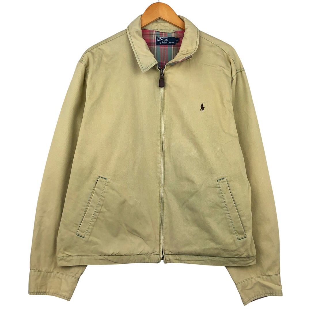 Ralph Lauren POLO by Ralph Lauren Swing Top Sports Jacket Men's XL cotton yellow type Vintage Second Hand