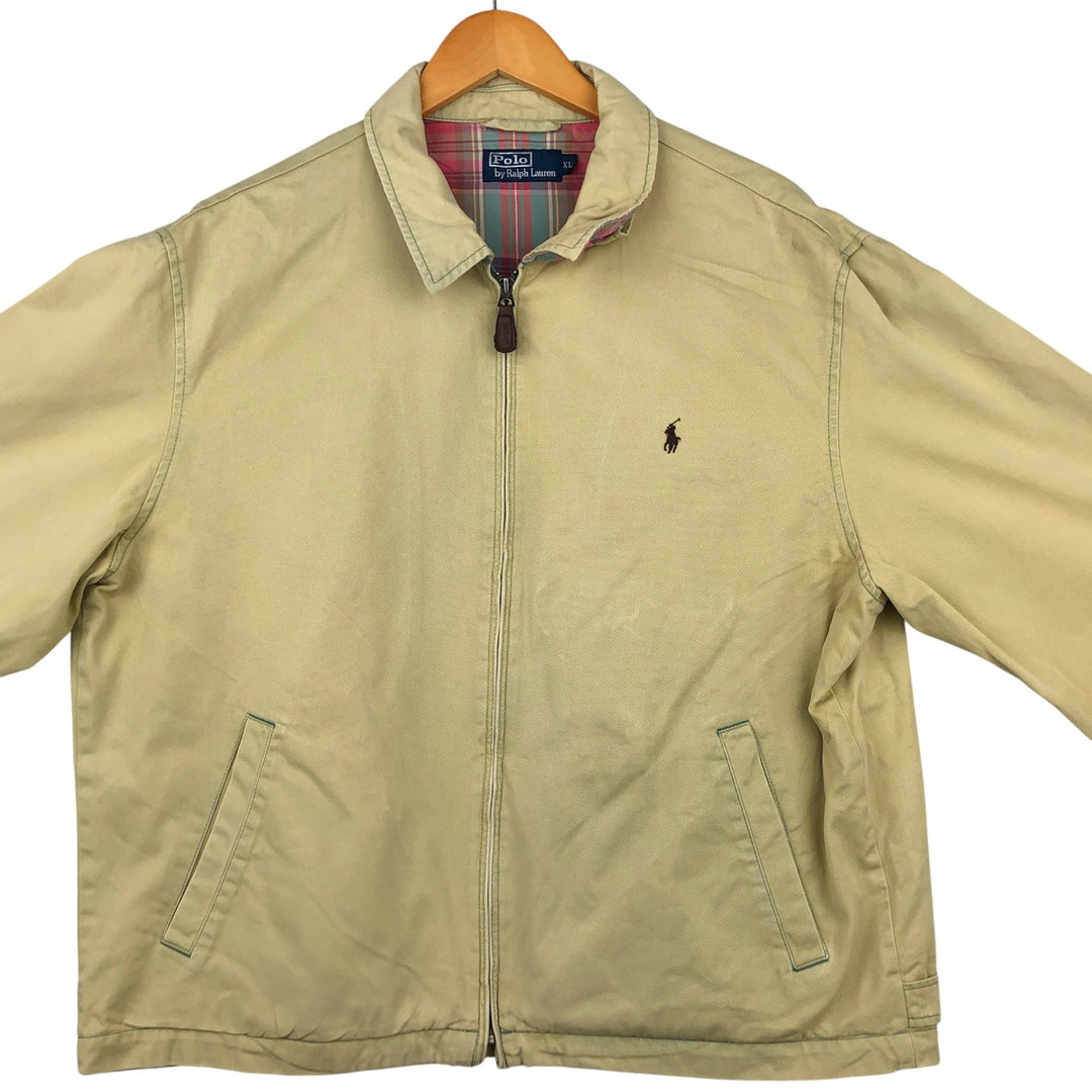 Ralph Lauren POLO by Ralph Lauren Swing Top Sports Jacket Men's XL cotton yellow type Vintage Second Hand